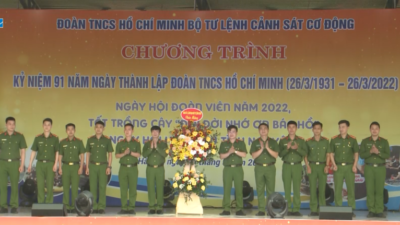 Đoàn Thanh niên BTL Cảnh sát Cơ động kỷ niệm 91 năm thành lập Đoàn TNCS Hồ Chí Minh