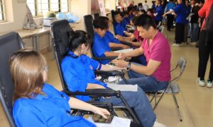 Sơn La: Thanh niên sôi nổi tham gia Ngày hội hiến máu "Giọt hồng tình nguyện" năm 2024