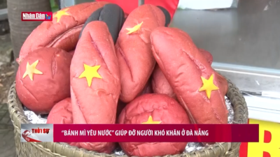 "Bánh mỳ yêu nước" giúp đỡ người khó khăn ở Đà Nẵng