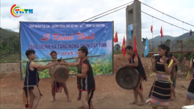 Đoàn Thanh niên tỉnh Gia Lai tổ chức khánh thành cầu dân sinh xã KonPne huyện Kbang