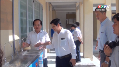 Tây Ninh - Sawaco bàn giao công trình nước sạch cho các xã biên giới ở huyện Trảng Bàng