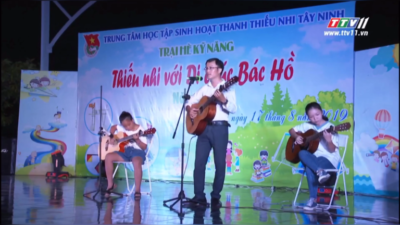 Tây Ninh - Trung tâm học tập sinh hoạt thanh thiếu nhi tỉnh Tây Ninh tổ chức biểu diễn cuối khoá các lớp năng khiếu trong hè