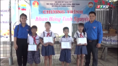 Tây Ninh - Hội đồng đội Thành phố Tây Ninh tổ chức chương trình Khăn hồng tình nguyện