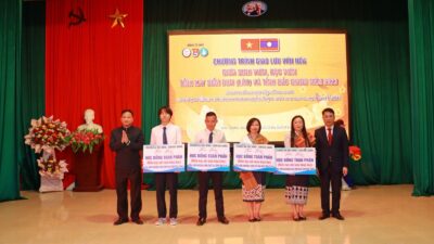 Bắc Giang: Giao lưu văn hóa học sinh sinh viên tỉnh Xay Sổm Bun (Lào)