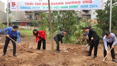 Bắc Giang: Ra quân Tháng thanh niên và Hưởng ứng Tết trồng cây năm 2024